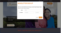 Desktop Screenshot of africanancestry.com