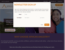 Tablet Screenshot of africanancestry.com